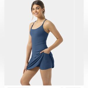 Halara Softlyzero Plush Backless Active Dress